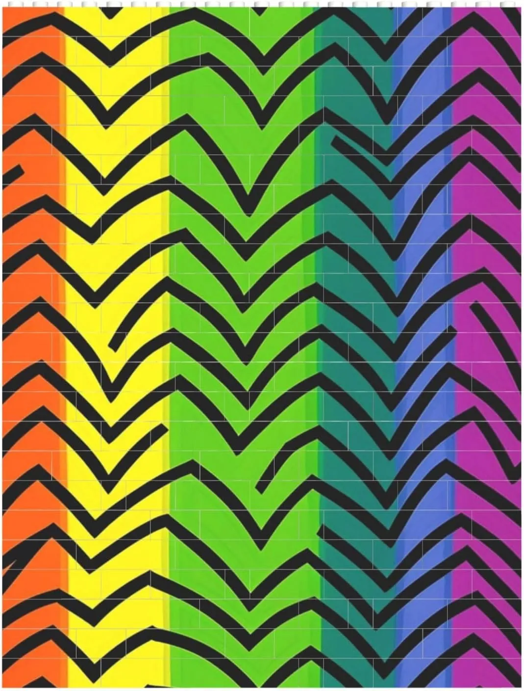 Gay Pride Rainbow Building Block Puzzle Personalized Building Bricks for Adults Block Puzzle Building DIY Brick Block Puzzles Valentine's Day Gifts for Home Decor Brick Puzzle