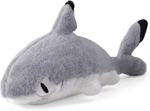 Giant Shark Stuffed Animal Plush, 27.6 Inches Large Whale Shark Plush Pillows - Soft Shark Plushie Toy Gifts for Kids Boys Children Birthday, Grey