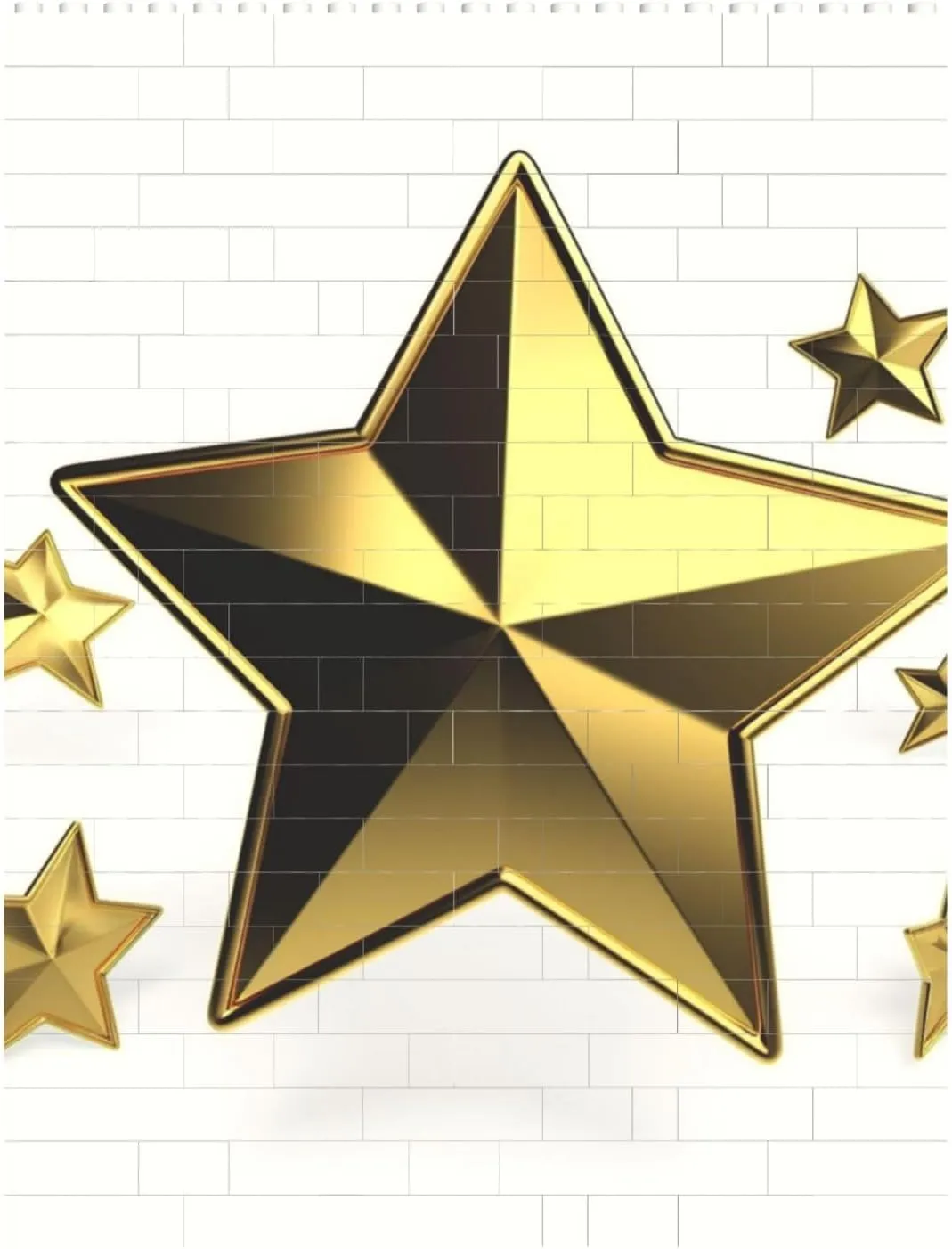 Gold Star Building Block Puzzle Personalized Building Bricks for Adults Block Puzzle Building DIY Brick Block Puzzles Valentine's Day Gifts for Home Decor Brick Puzzle