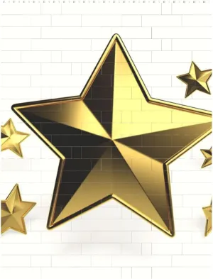 Gold Star Building Block Puzzle Personalized Building Bricks for Adults Block Puzzle Building DIY Brick Block Puzzles Valentine's Day Gifts for Home Decor Brick Puzzle