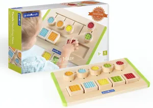 Guidecraft Colorful Tactile Matching Maze - Sensory Memory Game for Toddlers, Soft Touch Textures Children's Toy