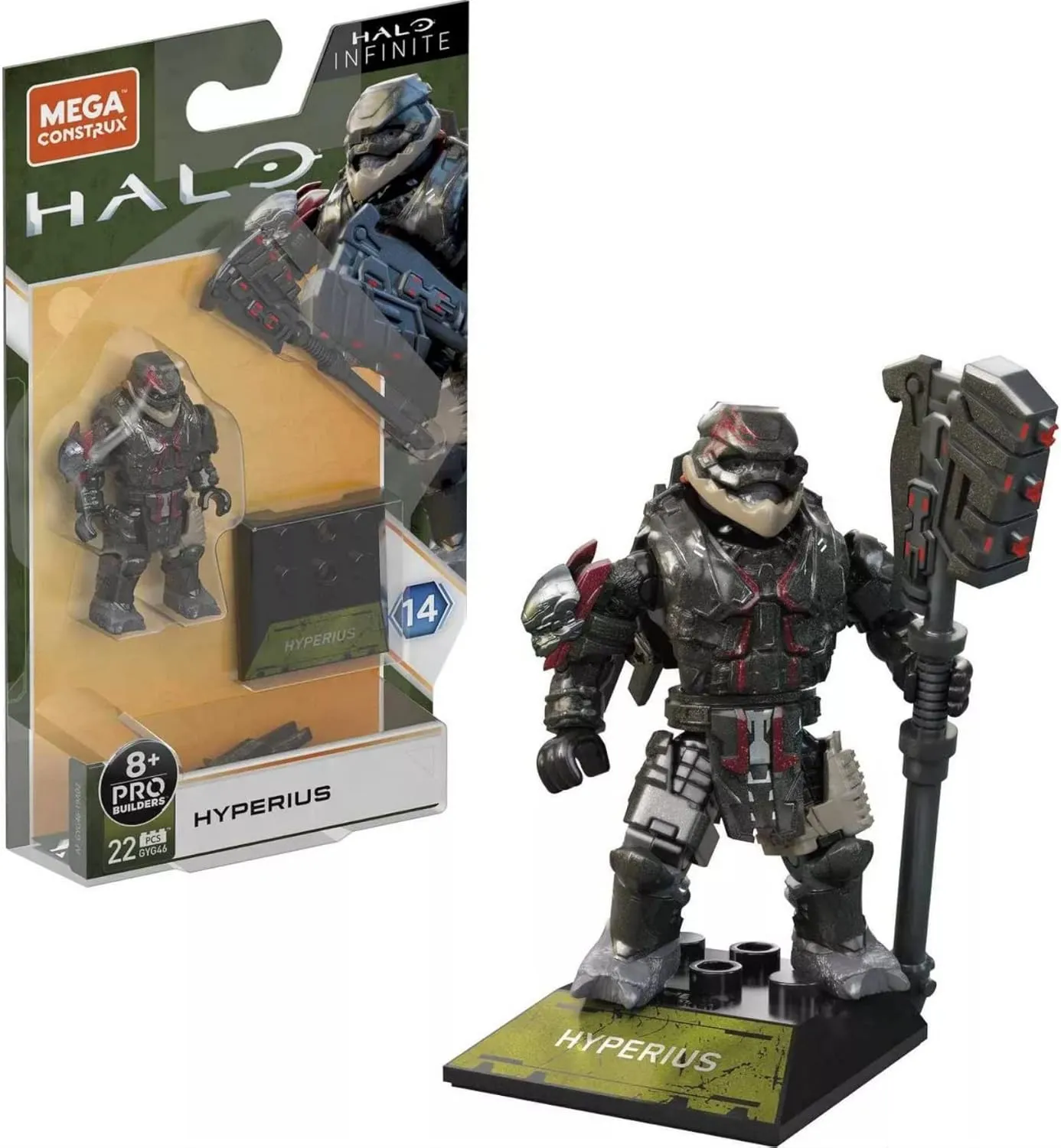 Halo Heroes Mega Construx Pro Builders Series 14 Hyperius Mini Figure GVP46