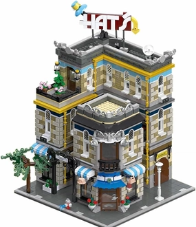 Hat´s Store Architecture Building Set, Creative City View Construction Toys,Collectible Display House 3140 Pcs for Adults and Teen