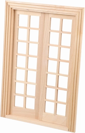 Homoyoyo 1Pc Mini Wooden Door Model Decor for Dollhouse Unfinished Photo Prop DIY Craft Accessory for
