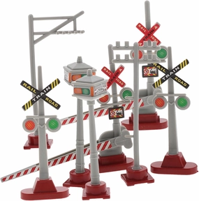 HOODANCOS 8pcs Traffic Signal Model for Train Set Miniature Railway Accessories for Micro Landscape Diorama Dollhouse Decor and Station Scene Elements