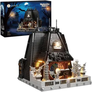 Horror Movie Halloween Adams- Wednesday Architecture Building Blocks Kits,Creative Festival Toy Kit Present for Adults or Movie Fans,Creative Stable Collectible Building Toy(2419Pcs)
