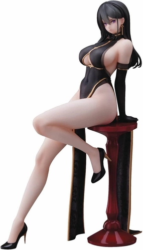 Hyabusa Illustration - Black China Dress Chan Non-Scale PVC Figure (Mr)