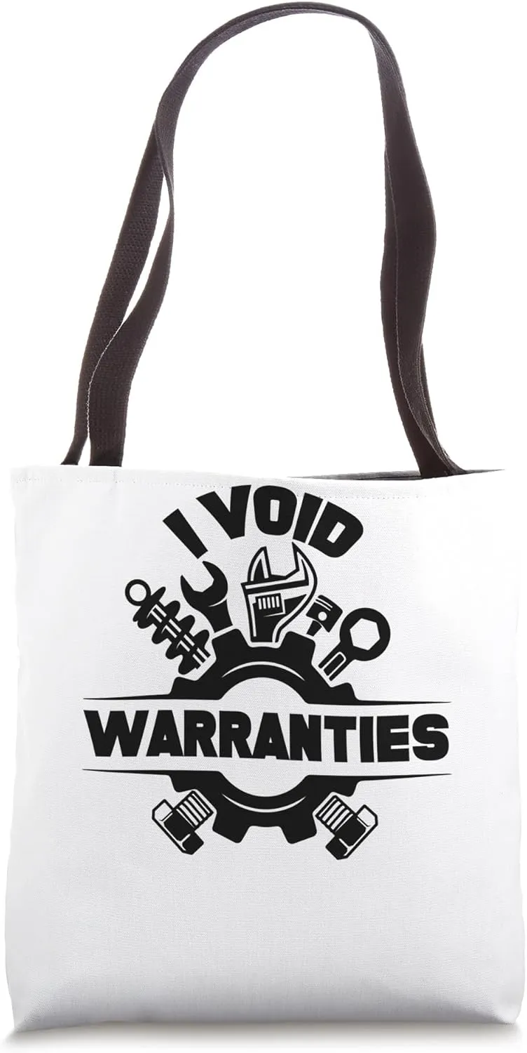 I Void Warranties Mechanic Quad Racer Mudding Muscle Car Tote Bag