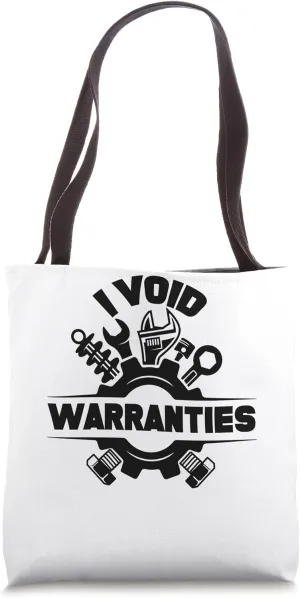 I Void Warranties Mechanic Quad Racer Mudding Muscle Car Tote Bag