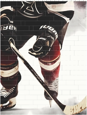 Ice Hockey Pattern Building Block Puzzle Personalized Building Bricks for Adults Block Puzzle Building DIY Brick Block Puzzles Valentine's Day Gifts for Home Decor Brick Puzzle