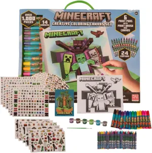 Innovative Designs Minecraft Creative Coloring Canvas Painting and Activity Set for Kids, 1000  pcs