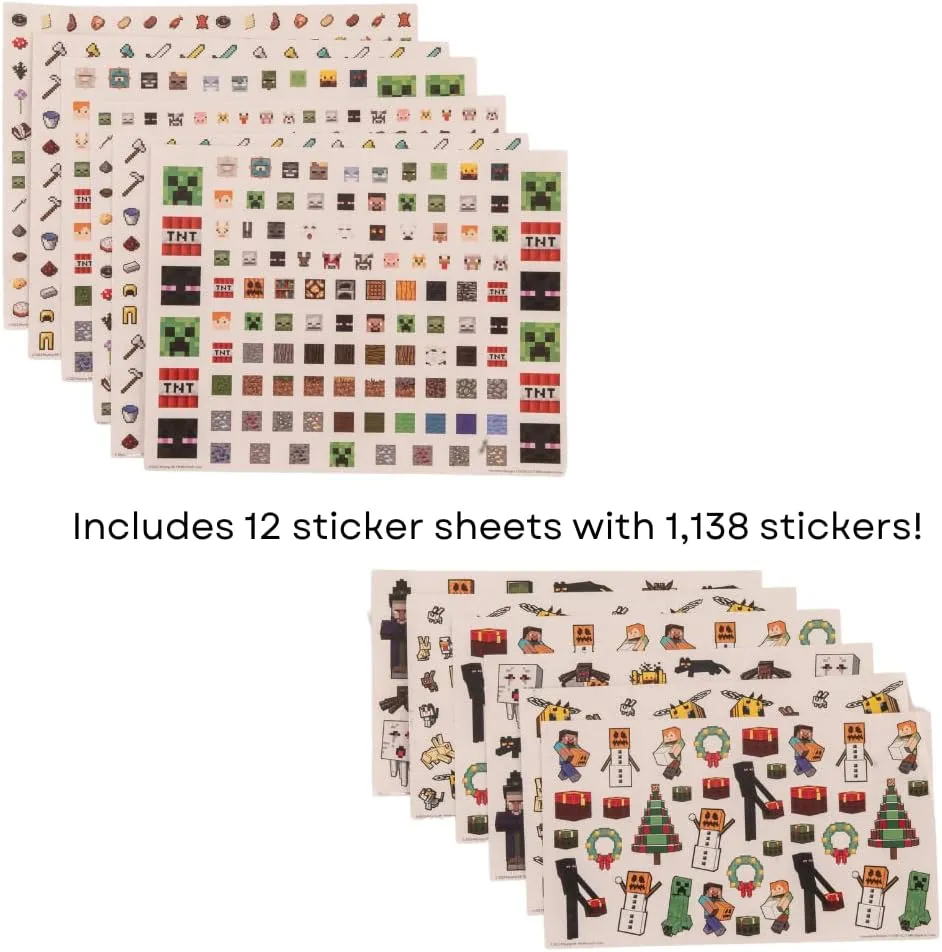 Innovative Designs Minecraft Creative Coloring Canvas Painting and Activity Set for Kids, 1000  pcs