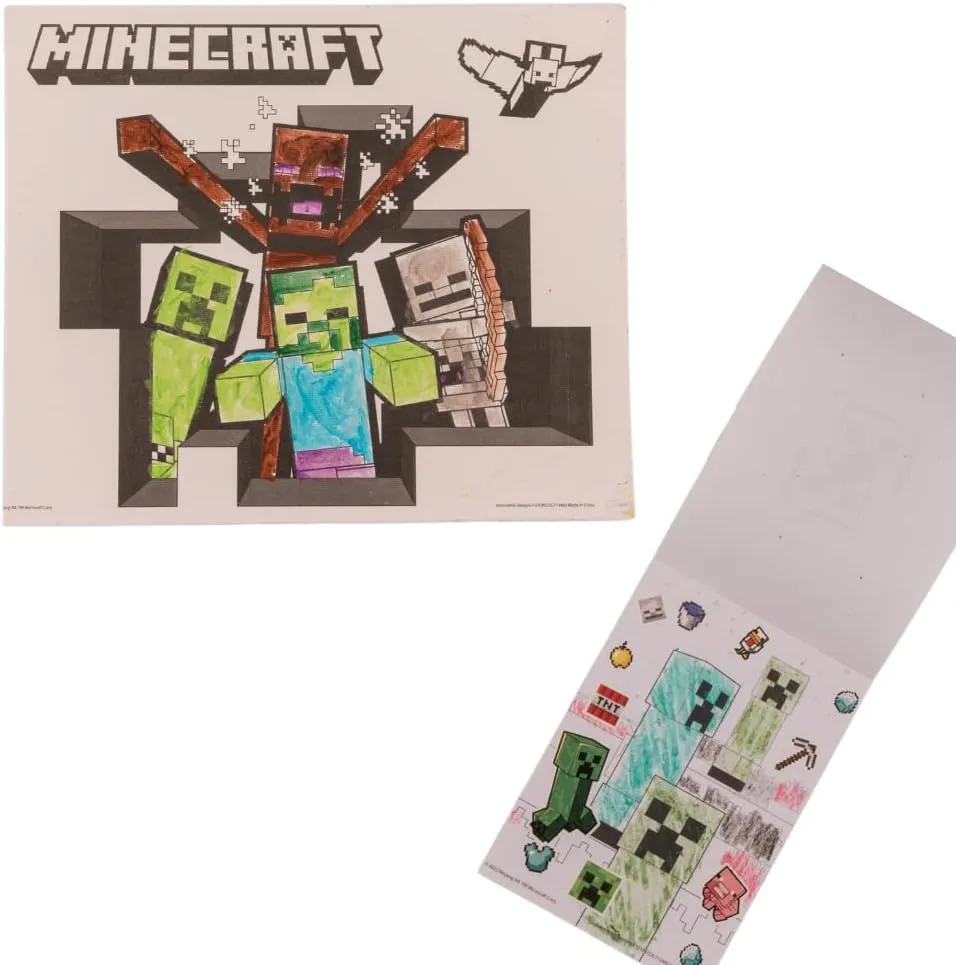Innovative Designs Minecraft Creative Coloring Canvas Painting and Activity Set for Kids, 1000  pcs