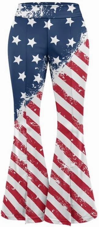 Irisjudy Rainbow Hearts Women's Flared Yoga Pants Xmas Bootcut Split-Hem Yoga Leggings Blood Splash Wide Leg Workout Trousers