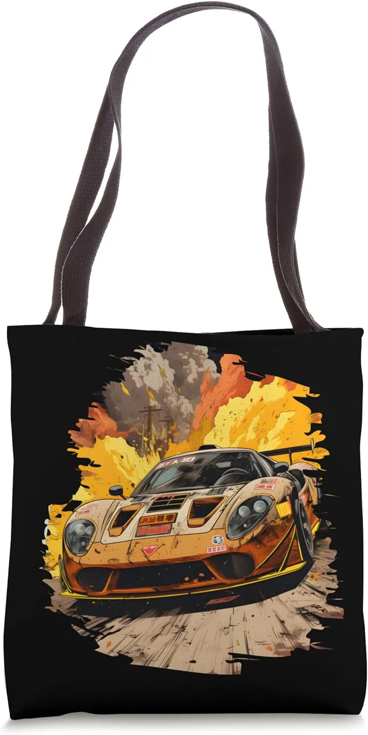 Japanese Retro Car Racing: Revive the JDM Legend Drifting Tote Bag