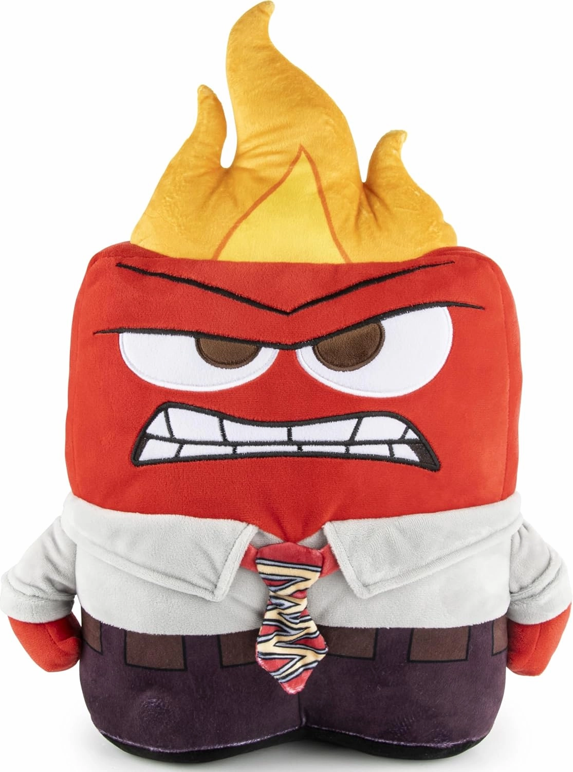 Jay Franco Disney Plush Pillow Buddy - Soft Plushie Stuffed Pillow, 14 Inches, Red - Anger
