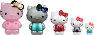 Jazwares Hello Kitty and Friends 50th Anniversary Nesting Figures - Five Figures 6” to 2” Each with a Unique Finish - 5 Decades of Friendship - Officially Licensed Sanrio Product from
