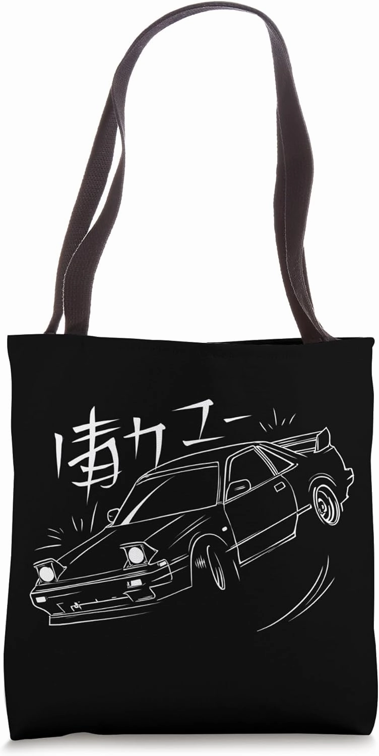 JDM Street Racing Touge Drift Anime Style Tote Bag