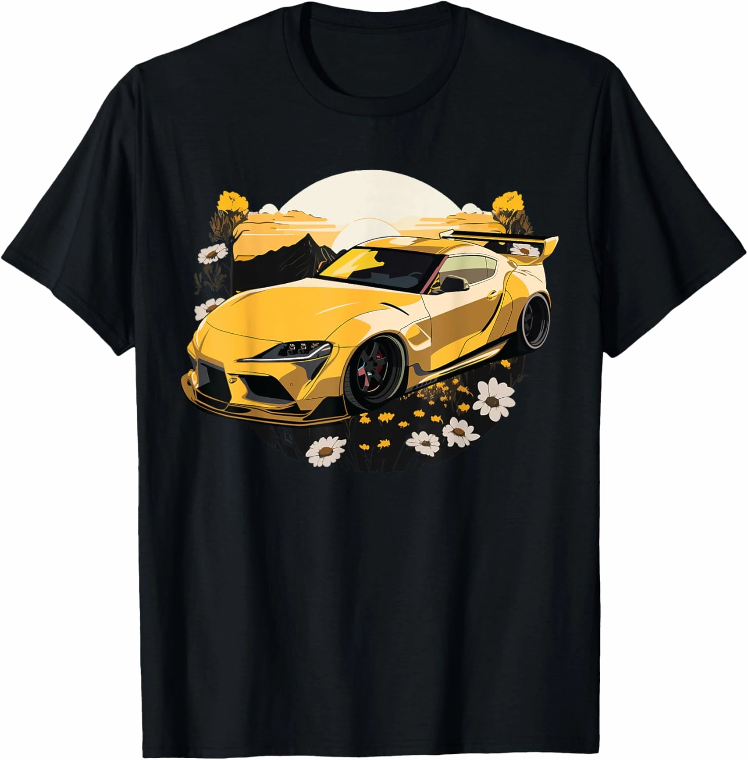JDM Supra MK5 GR Daisy Flowers 2JZ Stance Graphic T-Shirt T-Shirt