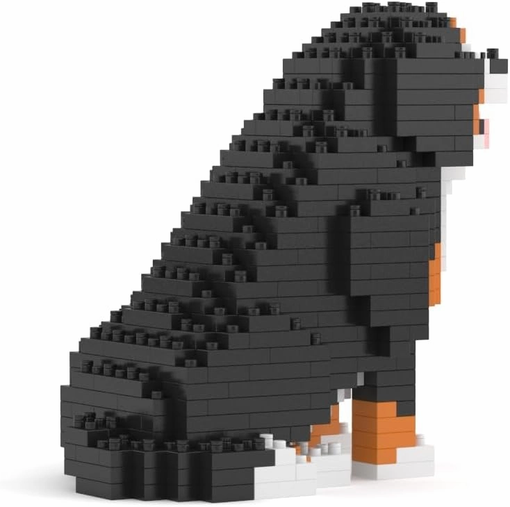 JEKCA Bernese Mountain Dog Mini 01S | Mini Dog Plastic Building Blocks | Age 14 