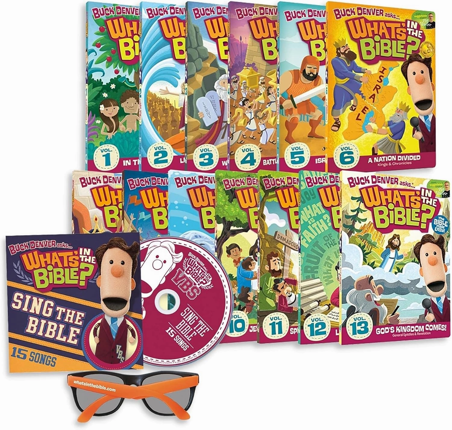 Jellyfish Labs Buck Denver Asks What's in The Bible - Full Series With VBS CD