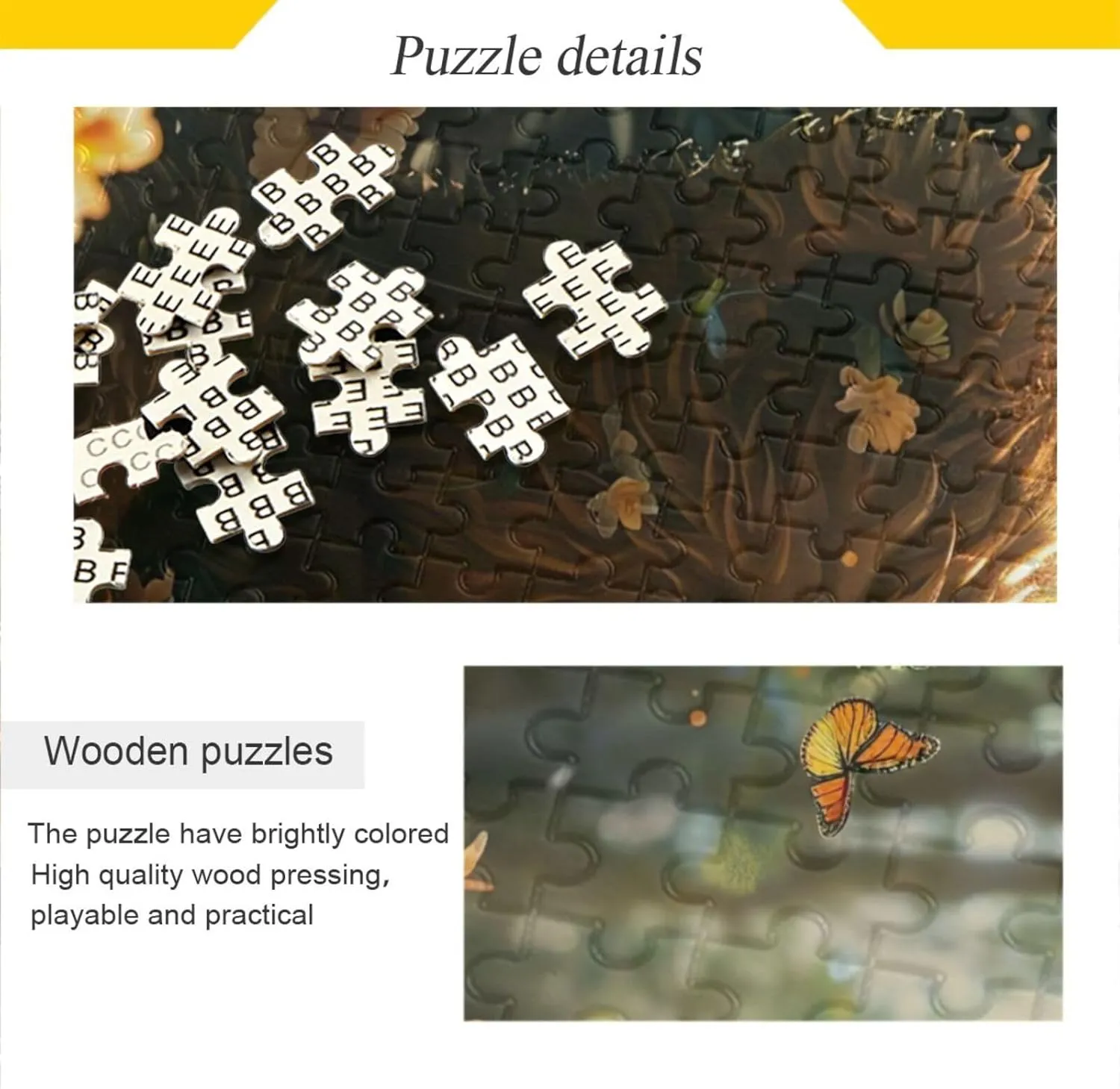 Jigsaw Puzzle 500 Pieces for Adults Teddy Bear with Soft Fur Wood Puzzles Educational Brain Toys 21220595