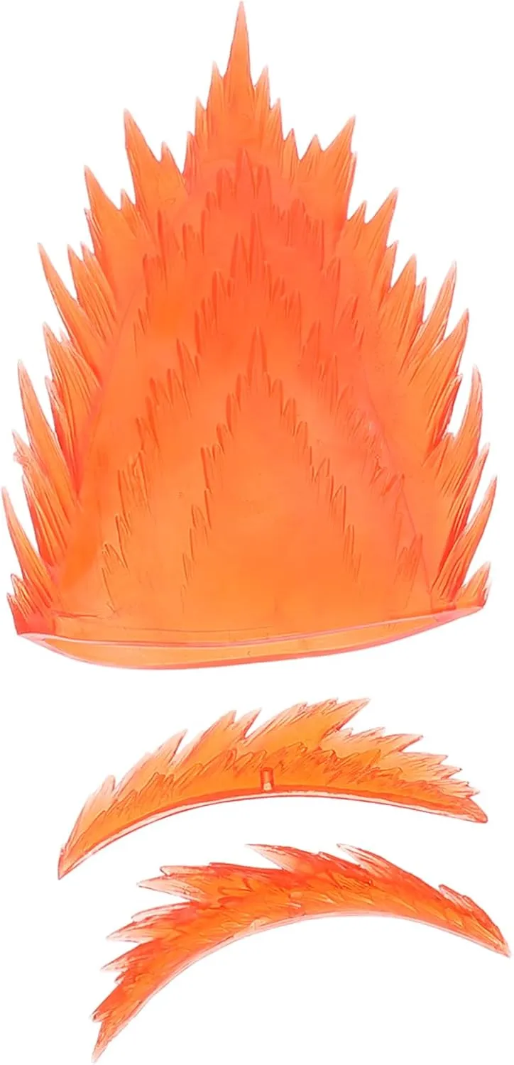 Kisangel 1 Set Explosive Special Effects Parts Fire Action Figures Effects Fire Figures SHF Vegito SHF Goku Plastic Red
