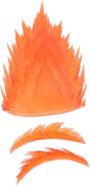 Kisangel 1 Set Explosive Special Effects Parts Fire Action Figures Effects Fire Figures SHF Vegito SHF Goku Plastic Red