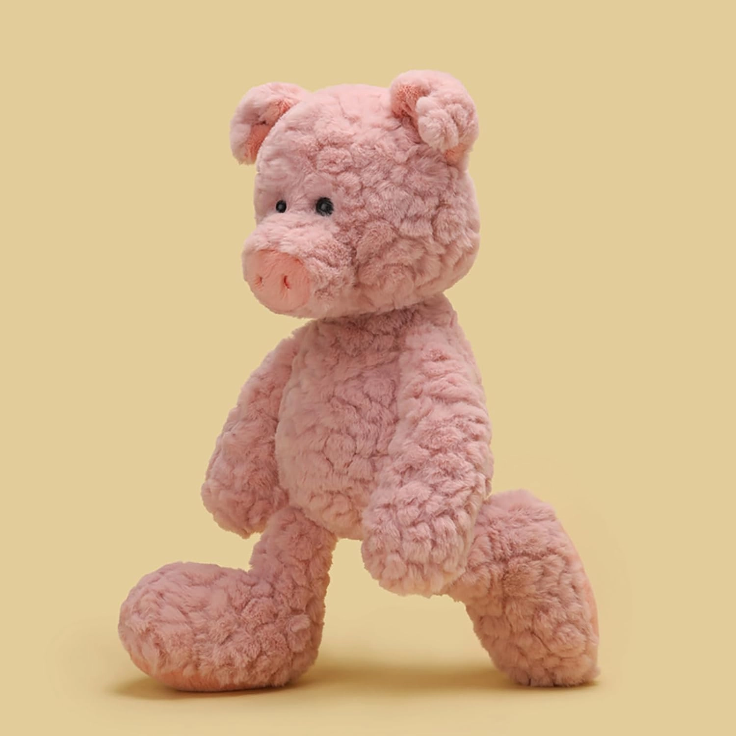 KUUDESOXX Adorable Fox Plush Toy - A Sweet and Cuddly Companion, Perfect as a heartwarming Gift for Birthdays and Special Occasions (Pink Pig)