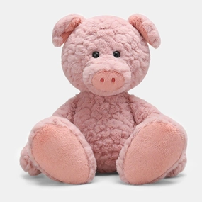 KUUDESOXX Adorable Fox Plush Toy - A Sweet and Cuddly Companion, Perfect as a heartwarming Gift for Birthdays and Special Occasions (Pink Pig)