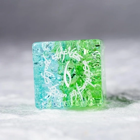 LANGWEI D&D Dice Set Pretty Green Elves Secret Language Polyhedral Dice, Role Playing Dice for TRPG Table Games Dungeons and Dragons Games,Creative Gifts,D6