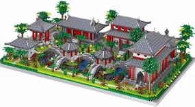 LanZhon Architecture of Suzhou Garden Micro Building Blocks Set,Large Creative Building Set Toys Gifts for Adults and Kids, 3988PCS Micro Mini Bricks Kit for Display