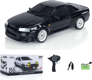 LDRC 1/18 RC Car Drift Car A99 RWD Remote Control Racing Vehicles Model Motor Servo ESC Light System Hobby Model