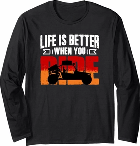 Life Better Sand Beach Sand Race Rail Racing Car Dune Buggy Long Sleeve T-Shirt