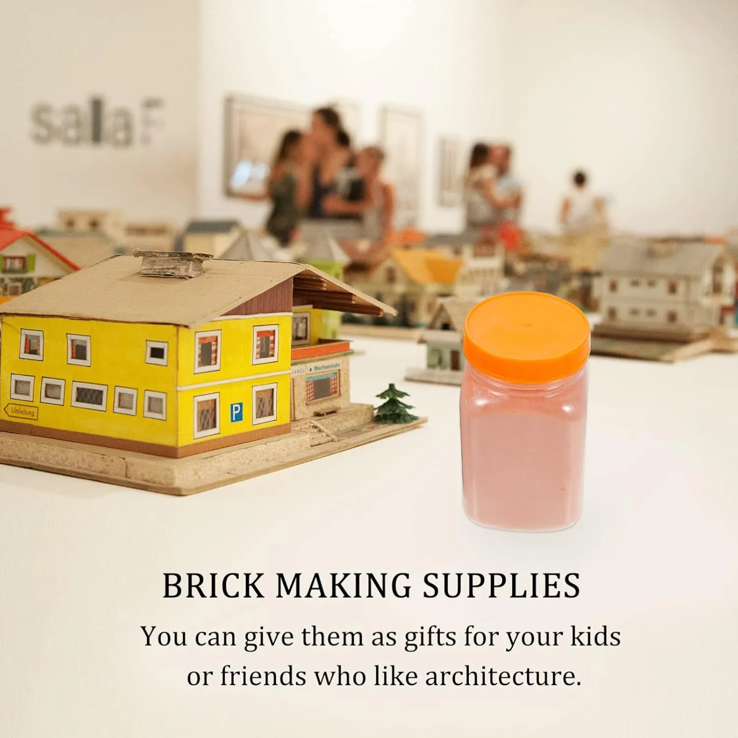 Luxshiny 1set Miniature Brick Making Tool Kit DIY Sand Table Scene Accessories for Creative Building Projects for Architecture Enthusiasts and Relaxation Activities