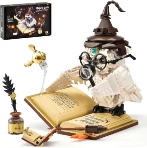 Magic Owl Building Toy Set for Adults,Teen Creative Bird Collection Model Toys,Home Office Decor,Party Favors Gifts for Kids Boys Girls 8 (1162PCS)