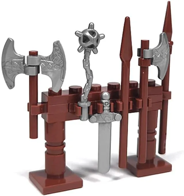 Medieval Knight Soldier Building Set, 156pcs Miniature Armor & Weapon Figures with Display Stand, Creative Construction Toys for Adults & Collectors, Compatible with Major Block Brands