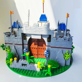 Medieval Knights Castle Building Block Toys Set, Compatible with Major Brands Bricks, Toy to Combine with Starter Course, with 8 Mini Figure, Gift for Kids 3 and Up