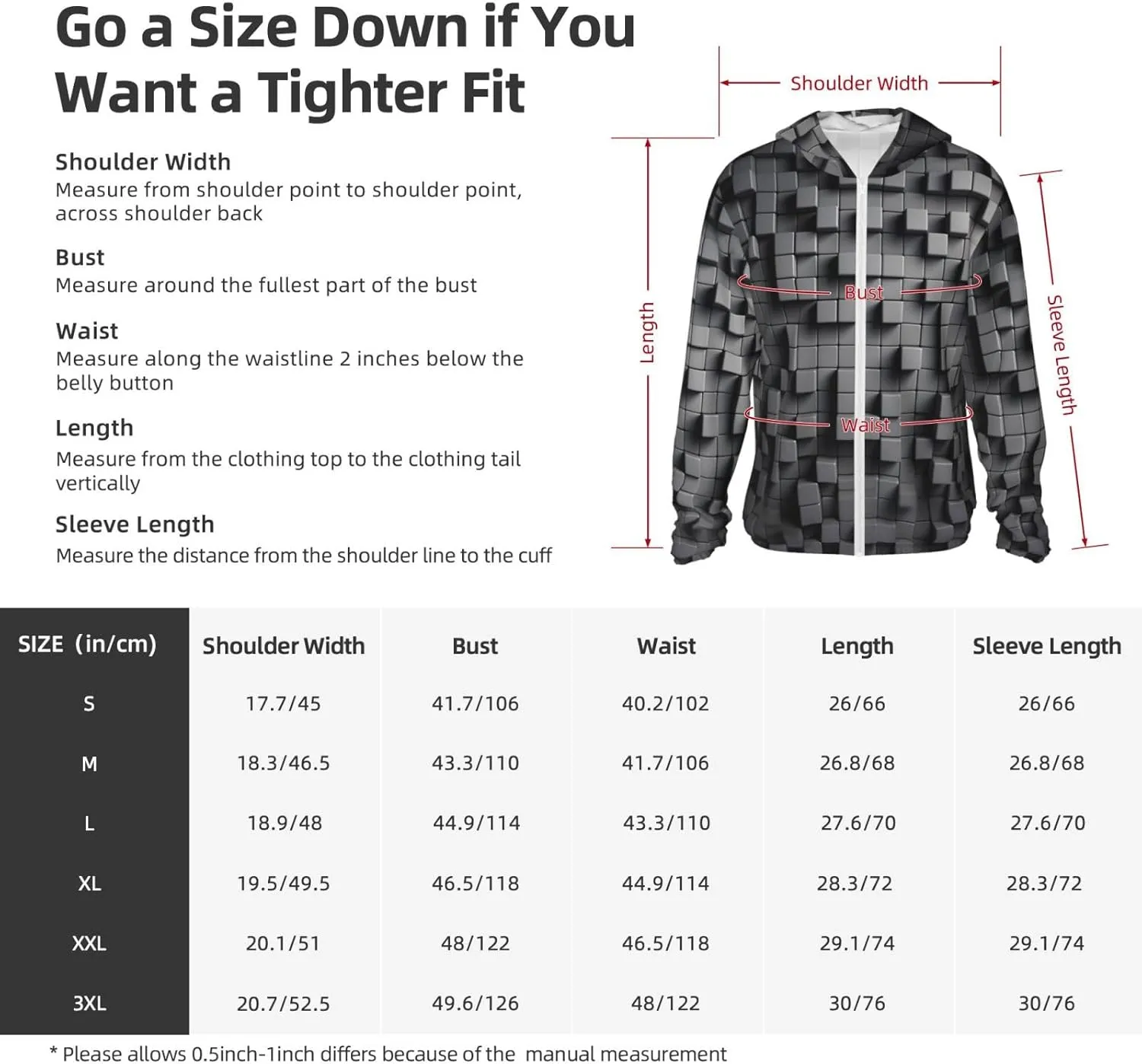 Men's Sun Protection Jacket UPF 50  Full Zipper Long Sleeve UV Hoodie Shirt Women's Outdoor Jacket