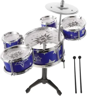 MERRYHAPY Mini Drum Set for Desk Jazz Drums Easy to Assemble Musical Instrument Mini Percussion for Creative Play and Parent Interaction