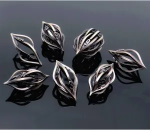 Metal 3D Printed Arcanum Dice for Dungeon & Dragons - Hollow Polyhedral Dice Set for Tabletop Gaming & MTG; Creative Gift for Families and Friends