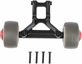 Metal Wheelie Bar Compatible with 1/8 RC Car Compatible Upgrade Parts Accessories(Black)
