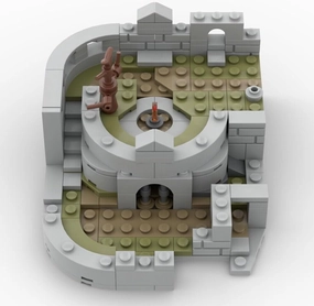 Micro Firelink Shrine Player's First Destination in Game 203 Pieces MOC for Age 18 
