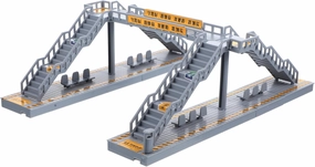 Milisten 2 Sets Miniature Footbridge Model DIY Table Material Scale Decor Footbridge for Decor Plastic Bridge Building Set Home Ornament