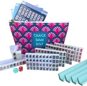 Mini American Mahjong Set for Travel and Fun | Small Size (0.8"x0.5"x0.4") | Gift or On-The-Go Game. (Special Edition)