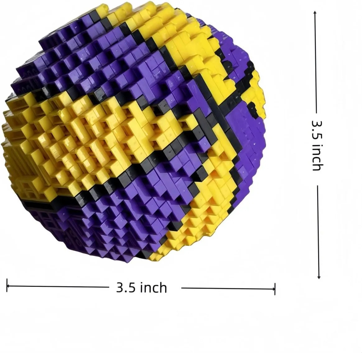 Mini Basketball Ball Building Set with 900  Micro Bricks - Ideal STEM Toys for Sports Enthusiasts' Achievements, Office & Home Decor, and Entertainment