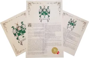 Mr Sweets Pola - Coat of Arms, Crest & History 3 Print Combo - Surname Origin: Italian Italy
