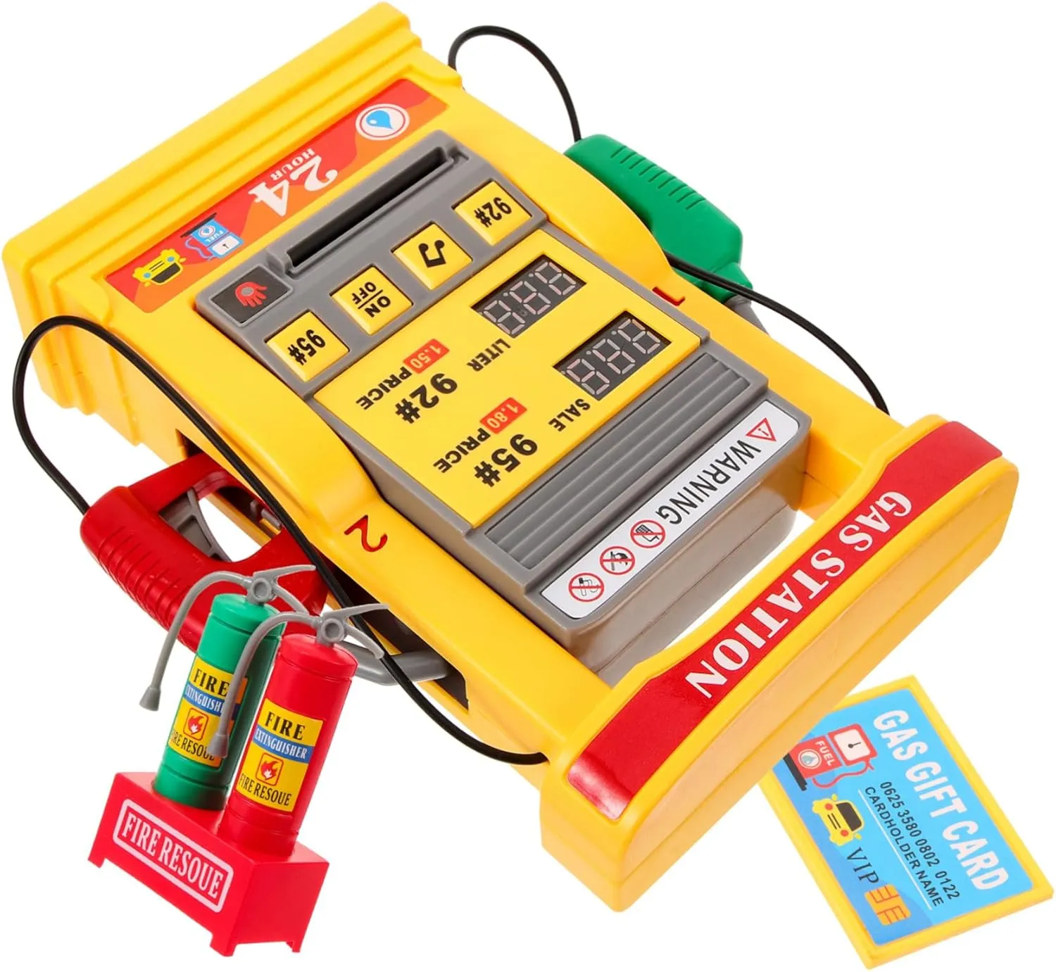 Multi-Function Set DIY Gas Station Kit Voice Prompt Math Skills for Creative Play