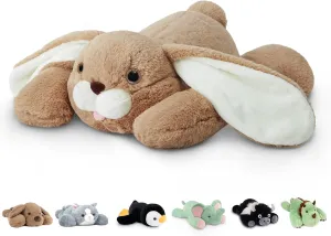 Niuniu Daddy 20" | 3.3 Pound Bunny Weighted Stuffed Animals for Kids Adults, Soft Rabbit Plush Animal Calming Toys for Sleeping, Cute Body Pillow for Presents Birthday Christmas Holiday Easter Gifts