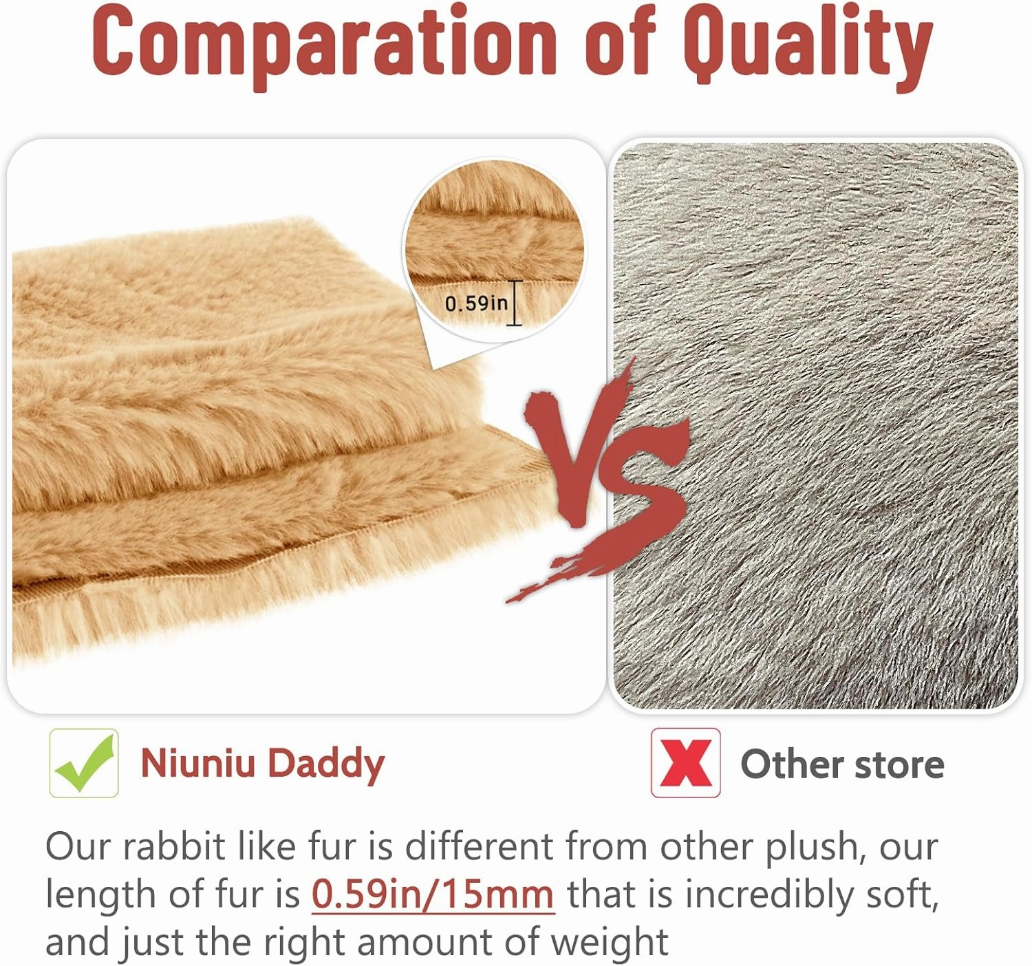 Niuniu Daddy 18" | 3 Pound Weighted Dog Stuffed Animal, Large Stuffed Puppy Plush Animals, Cute Dog Plush Toy Body Pillow, Plushies Gifts for Adults Kids Valentine Birthday Holidays Christmas